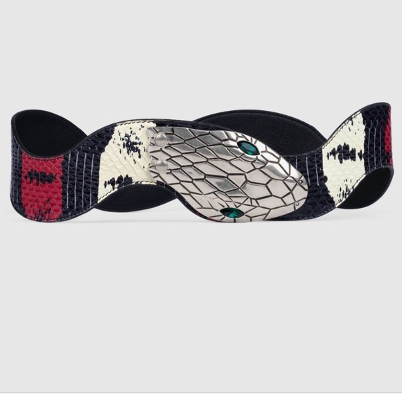 gucci snake head belt